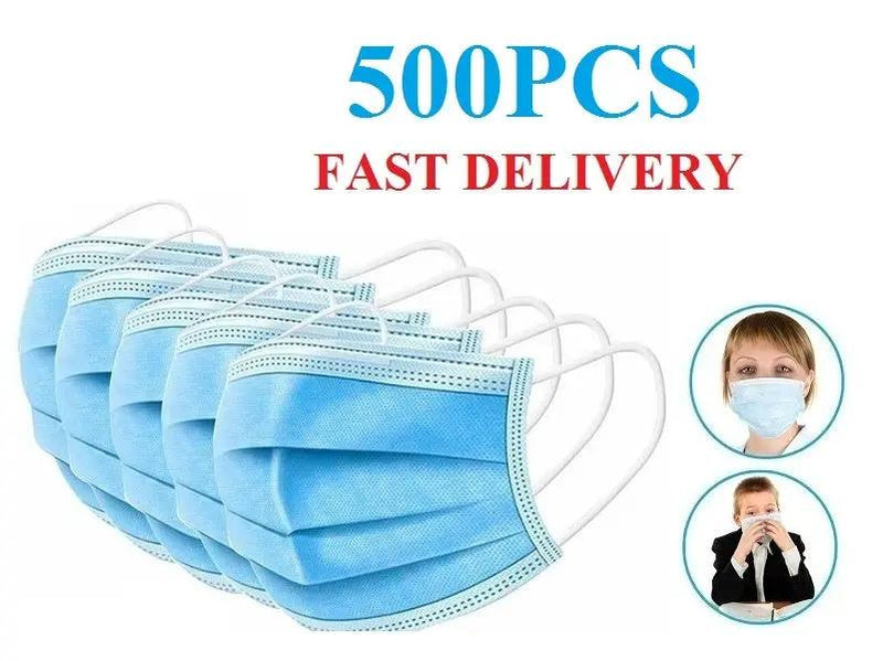 Face Mask 500PCS, 10 BOX by dealonline.co.nz
