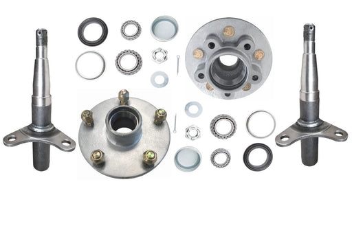 1500kg Brake-Ready Hub & Stub Kit - 5x4-1/4"x7/16" Pair by Trojan