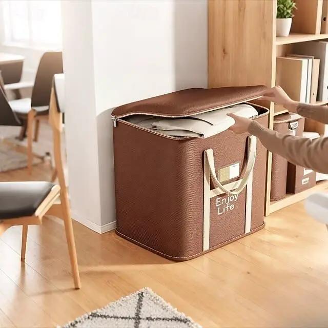 Ecotrek Extra Large Foldable Zipper Storage Bag – Wardrobe Organiser & Moving Box YN01605 by ECOTREK