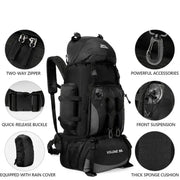 90L Waterproof Hiking & Camping Backpack (various colours available) by Habicare