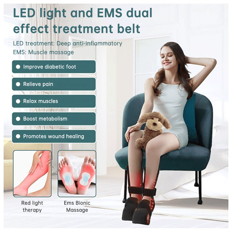 SportZone.co.nz 90W Red Light Therapy Belt with EMS Massage Heat Pulse Red &amp; Infrared LED 760mm 90W Red Light Therapy Belt with EMS Massage Heat Pulse Red &amp; Infrared LED 760mm