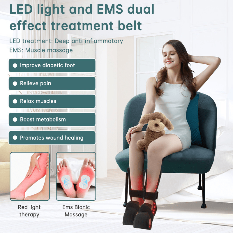 SportZone.co.nz 90W Red Light Therapy Belt with EMS Massage Heat Pulse Red &amp; Infrared LED 760mm 90W Red Light Therapy Belt with EMS Massage Heat Pulse Red &amp; Infrared LED 760mm