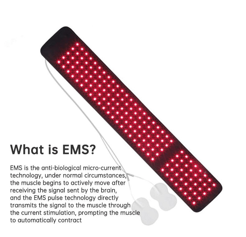SportZone.co.nz 90W Red Light Therapy Belt with EMS Massage Heat Pulse Red &amp; Infrared LED 760mm 90W Red Light Therapy Belt with EMS Massage Heat Pulse Red &amp; Infrared LED 760mm