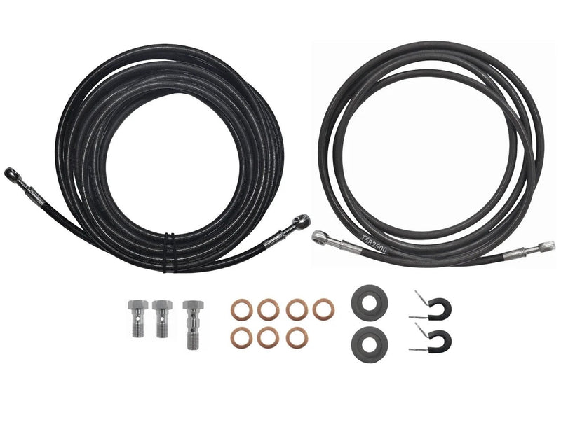S/S Teflon Hose Kit - Banjo to Banjo - 1x2.5m & 1x6m by Trojan