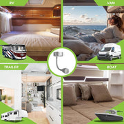 Warm White Touch Switch USB LED Spot Reading Light Caravan Boat Interior Lamp 12V by salelink.co.nz