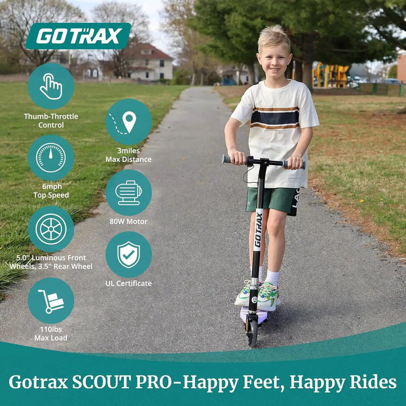 Kiwi eRide Kiwi eRide Ages 4-7 Gotrax SCOUT Kids Electric Scooter Black Ages 4-7 Gotrax SCOUT Kids Electric Scooter Black