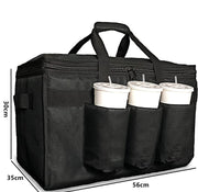 Food Delivery Bag with Cup Holders by salelink.co.nz