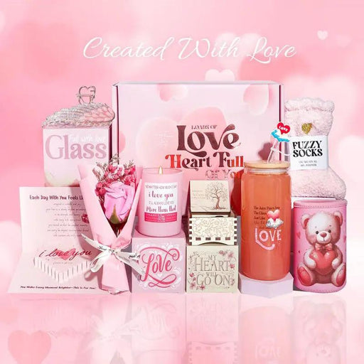 Poppy Gifts Pink Aroma Candle Bath Gift Box Pink Aroma Candle Bath Gift Box