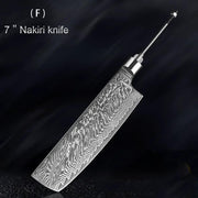 Damascus Knife Embryo High Hardness Kitchen Knives 6DPDMCR7 202mm by China Dropship