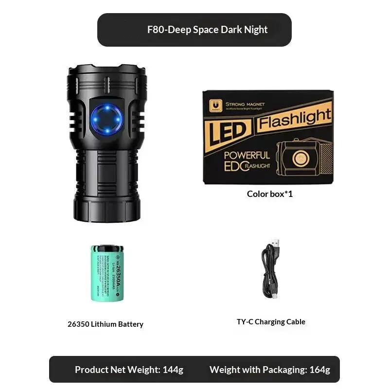Bright Eight-Eye Monster High-Intensity Flashlight Rechargeable For Outdoor Use - Bright Eight-Eye Monster High-Intensity Flashlight Rechargeable For Outdoor Use F82 Flashlight by China Dropship