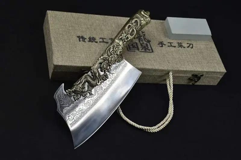 Bone Cutting Knife Integrated Copper Handle Bone-cutting Knife No Rust Leather Case by China Dropship