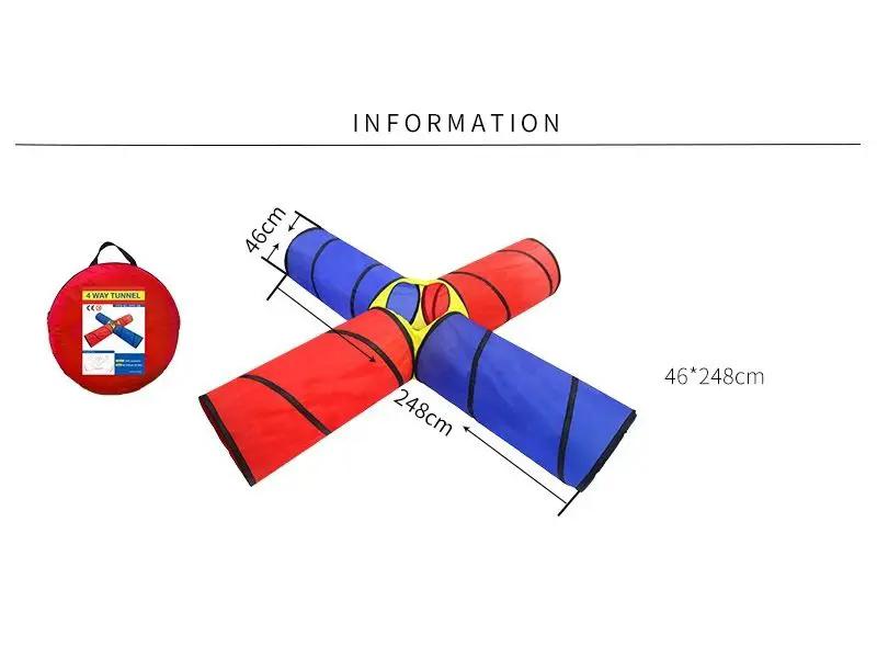 248CM Simple Pop-Up Play Tunnel Tube Toy by dealonline.co.nz