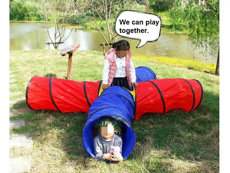 248CM Simple Pop-Up Play Tunnel Tube Toy by dealonline.co.nz
