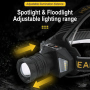 100 00 0 LM Rechargeable Headlight Zoomable LED Headlamp Long Range Head Torch by China Dropship