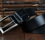 COWATHER Genuine Leather Casual Business Men's Belt by Mead's Supply & Equipment Outfitters limited