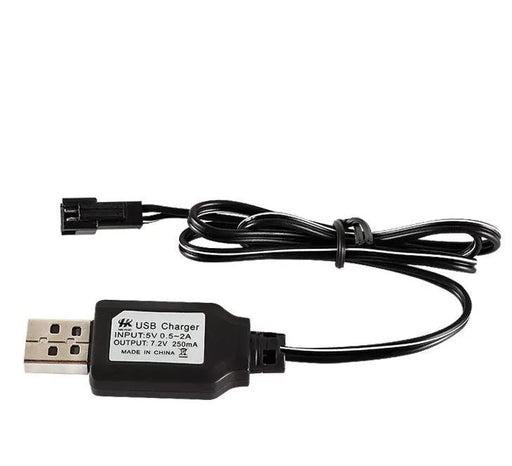 7.2V USB Charging Cable for Car or Boat Black by dealonline.co.nz