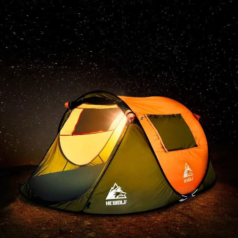 Boat-Shaped Pop-Up Camping Tent Large 260(L) x 150 (W) x 105(H)cm DYLF2712 by ECOTREK