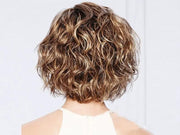 Women Short Wig with Hat Black Synthetic Hair Full Wigs High Quality by dealonline.co.nz