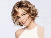Women Short Wig with Hat Black Synthetic Hair Full Wigs High Quality by dealonline.co.nz