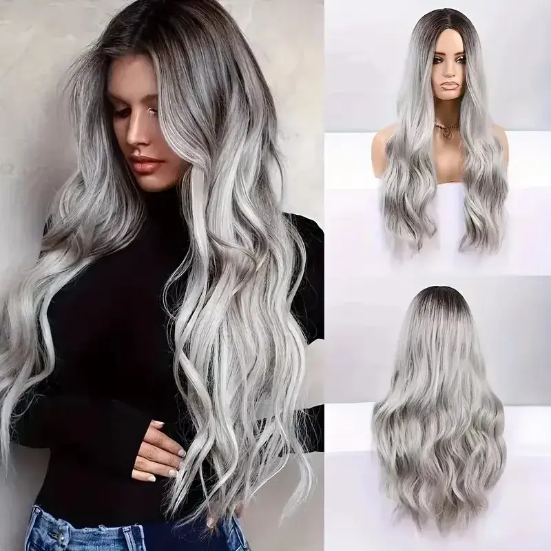 Women Long Wig Synthetic Hair Full Wigs High Quality by dealonline.co.nz