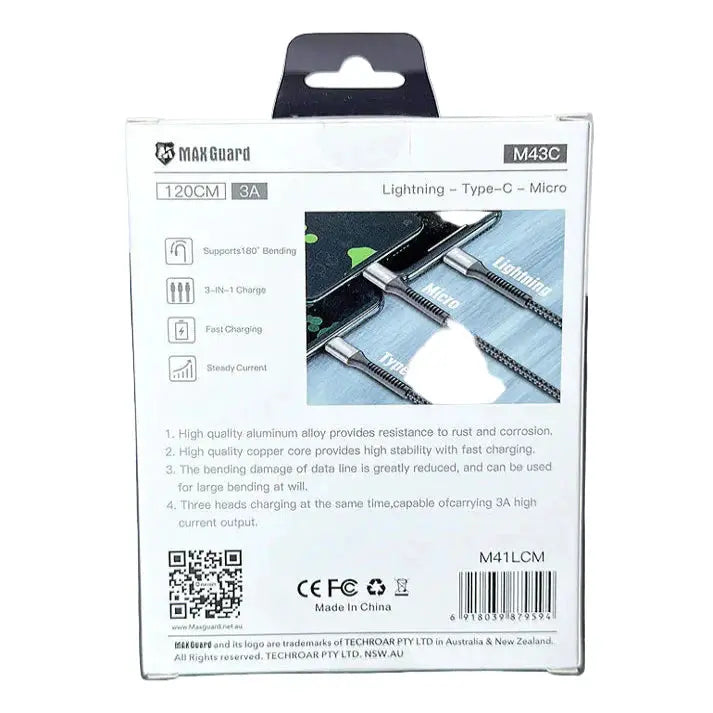 Maxguard 1.2M M+C+L Cable M41LCM by 9eight5