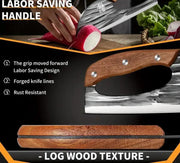 1pc Hand Forged Bone Cutter Kitchen Knife - Sharp Lightweight Dual-Use Slicer For Women - High-Carbon Stainless Steel, Ergonomic Handle, Easy To Clean, And Durable - Asshown by China Dropship