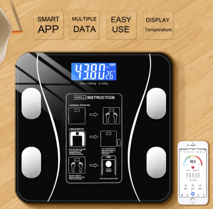 Mead's Supply & Equipment Outfitters limited Home Gym Equipment Smart Electronic Weight Scale — Digital Body Scale Smart Electronic Weight Scale — Digital Body Scale