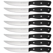 8-Piece 4.5-Inch Steak Knife Set, Carbon Steel Double Bevel, With Eco-Friendly POM Handles And Gift Box - Primary color by China Dropship