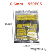 950 Piece Set of Watch O-rings 0.6mm/12-30mm (for waterproof watches) by That Watch Shop