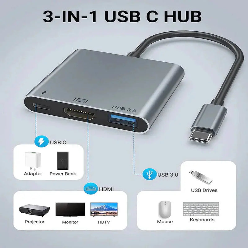 USB3.1-C Type-C To HUB Adapter by 9eight5
