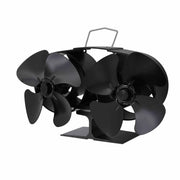 Two Heads Stove Fan Wood Log Burner Fireplace by salelink.co.nz