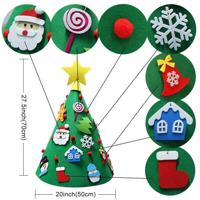 DIY Felt Christmas Tree Set by salelink.co.nz