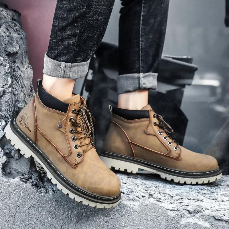 Mead's Supply & Equipment Outfitters limited Men's Footwear Men's High-Top Martin Boots, Lace-Up Ankle Boots Men's High-Top Martin Boots, Lace-Up Ankle Boots