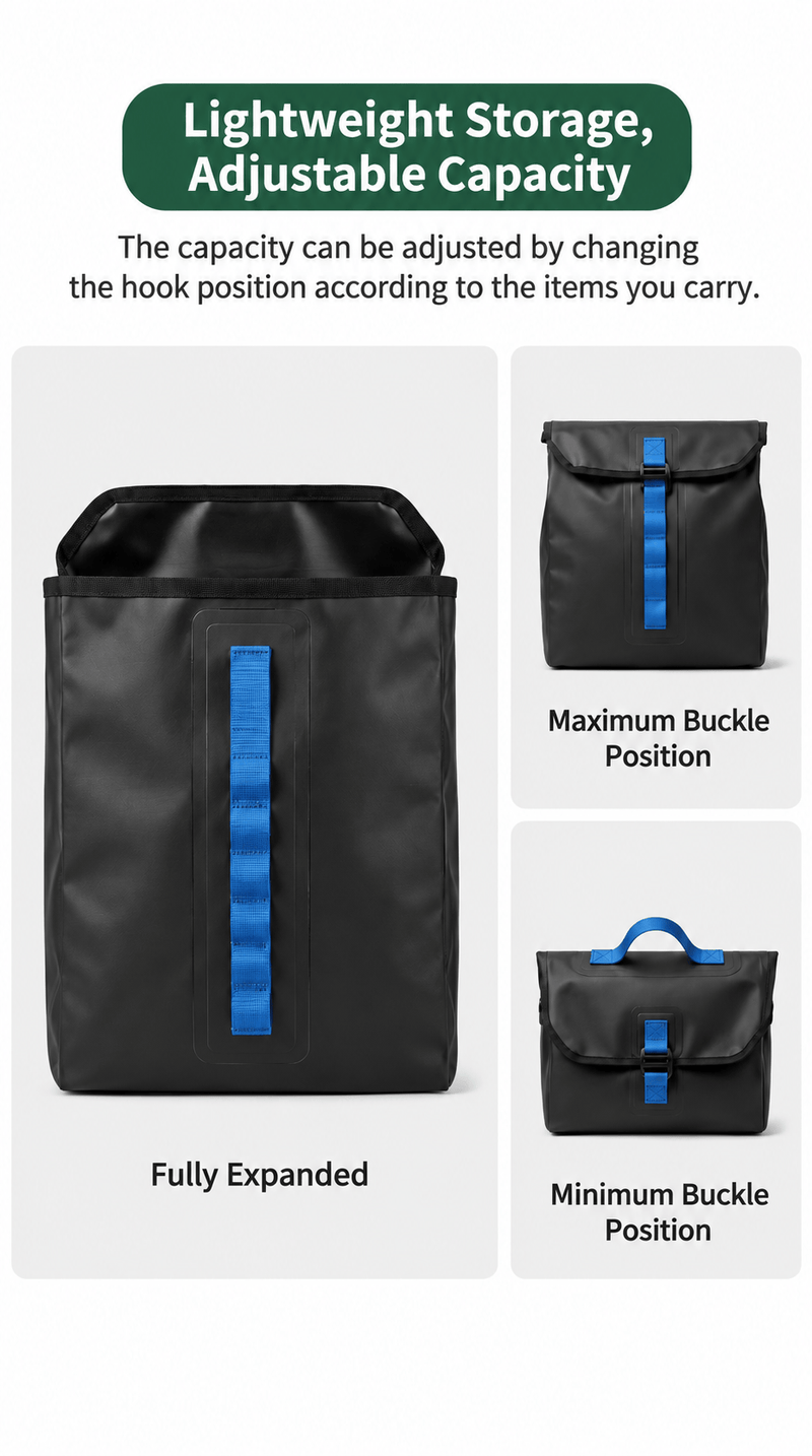 ECOTREK Bike Bags Waterproof Roll-Top Bag for E-Bikes, Motorcycles & Bicycles XY13451 Waterproof Roll-Top Bag for E-Bikes, Motorcycles & Bicycles XY13451
