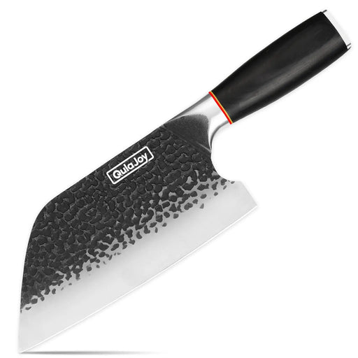 Qulajoy Meat Cleaver Knife - 7.3 Inch High Carbon Stainless Steel Butcher Knife For Meat Cutting Slicing Vegetables- Professional Chopper Knife For Home Kitchen Chef Knife - Serbian Chef Knife by China Dropship