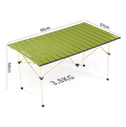 Urban Wave Premium Roll-Up Camping Table | Lightweight Carbon Steel YQ72214 by ECOTREK