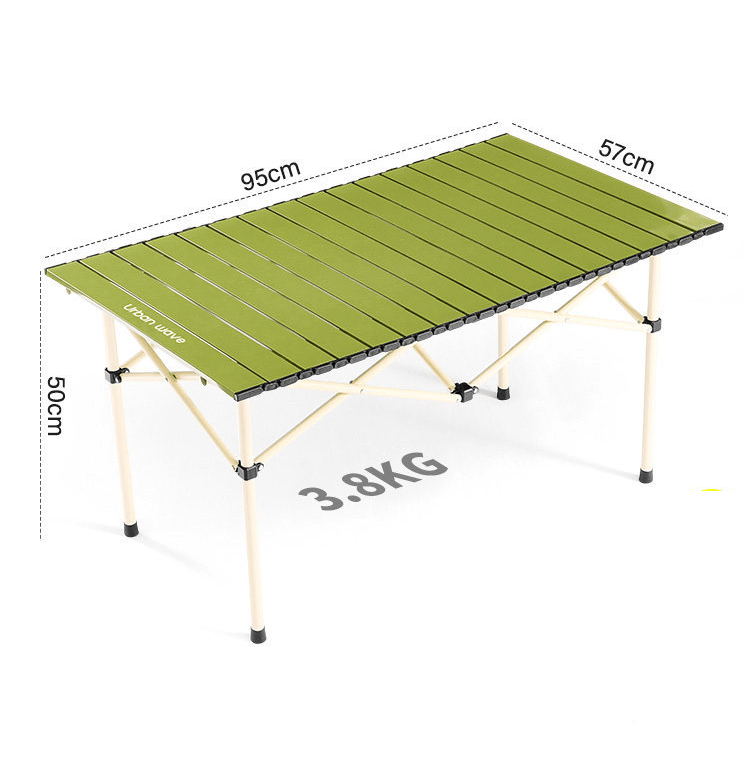 Urban Wave Premium Roll-Up Camping Table | Lightweight Carbon Steel YQ72214 by ECOTREK