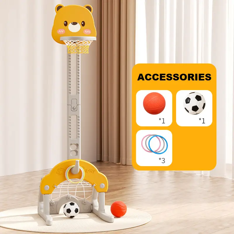 Kids Basketball Hoop Stand Height Adjustable 142CM Water base by dealonline.co.nz
