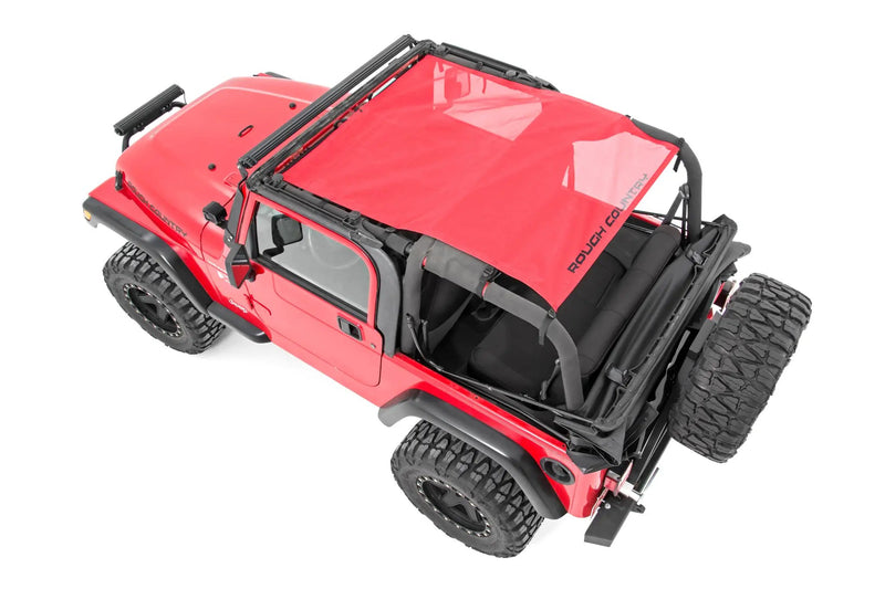 Mesh Bikini Top Jeep Wrangler TJ (1997–2006) – Red by Magwarehouse.com