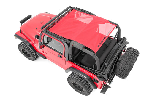 Mesh Bikini Top Jeep Wrangler TJ (1997–2006) – Red by Magwarehouse.com