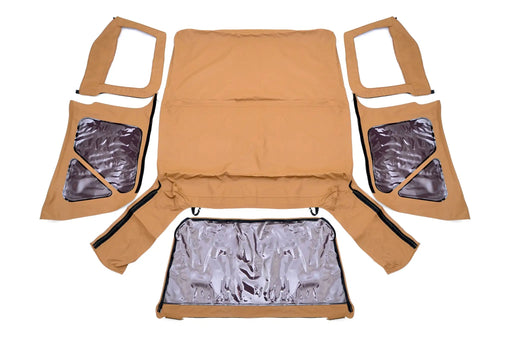 Jeep Replacement Soft Top Spice 97-06 TJ Wrangler Half Steel Doors Rough Country by Magwarehouse.com