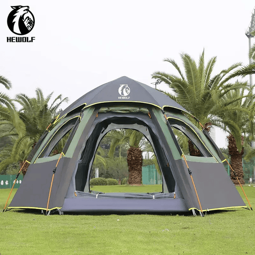 ECOTREK Tent Large Hexagon Double-Layer Waterproof Camping Tent DYLF2063 Large Hexagon Double-Layer Waterproof Camping Tent DYLF2063