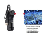 USB Charger for 18650 Rechargeable Battery by dealonline.co.nz