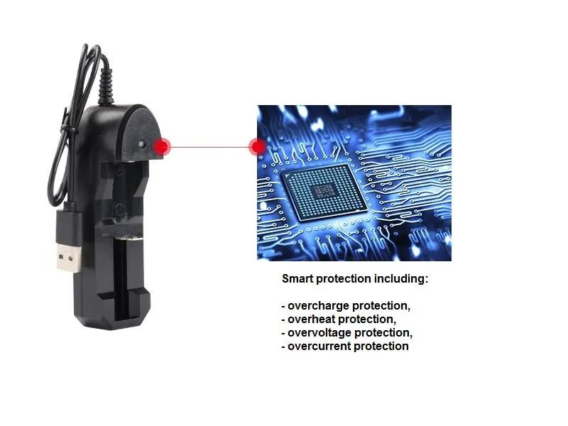 USB Charger for 18650 Rechargeable Battery by dealonline.co.nz