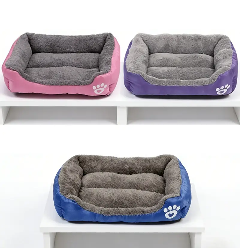 80cm Colourful Calming Dog Bed Warming Washable XL by dealonline.co.nz