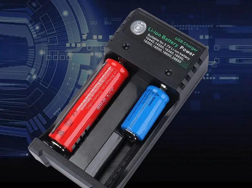 USB Charger for 18650 Rechargeable Battery 2 Slot by dealonline.co.nz