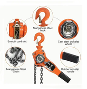 0.75T 3M Lever Block Chain Hoist by salelink.co.nz