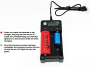 USB Charger for 18650 Rechargeable Battery 2 Slot by dealonline.co.nz