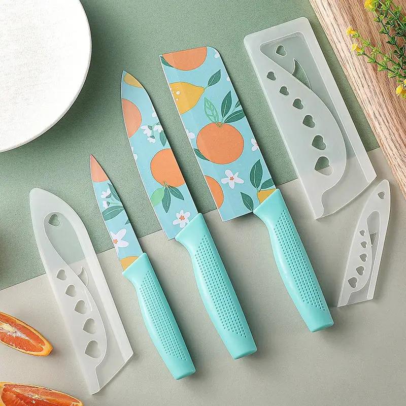 3-piece Knife Set For Home Use Vegetable And Slice Cutter Kitchen Knife Maple Leaf by China Dropship