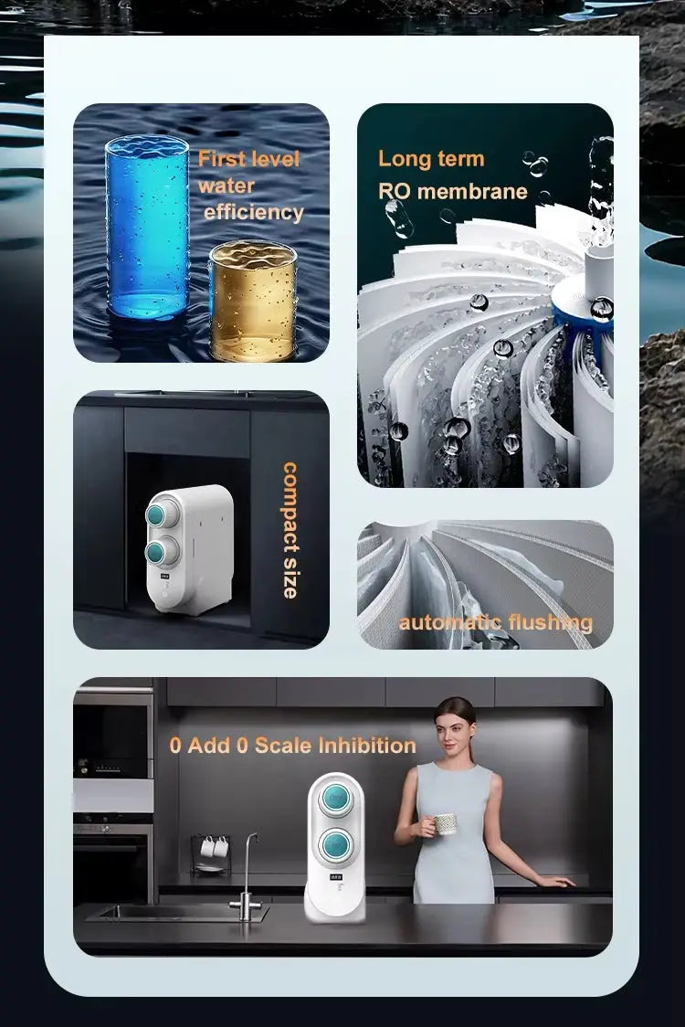 Action Outdoors Limited Plastic Non-water Tank Reverse Osmosis Water Purifier Plastic Non-water Tank Reverse Osmosis Water Purifier